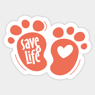 Save a Life Sticker
